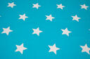 White Stars turquose